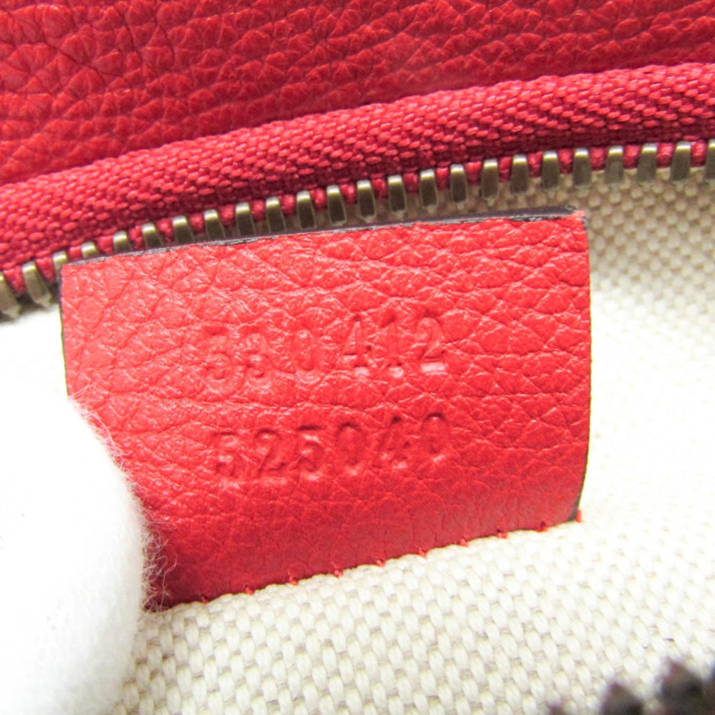 Gucci Logo Red Leather Clutch Bag