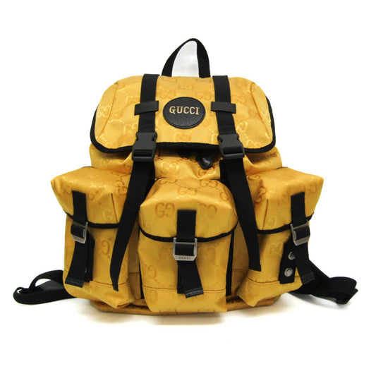 Gucci Off the grid Yellow Canvas Backpack Bag