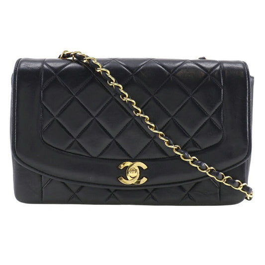 Chanel Diana Black Leather Shoulder Bag