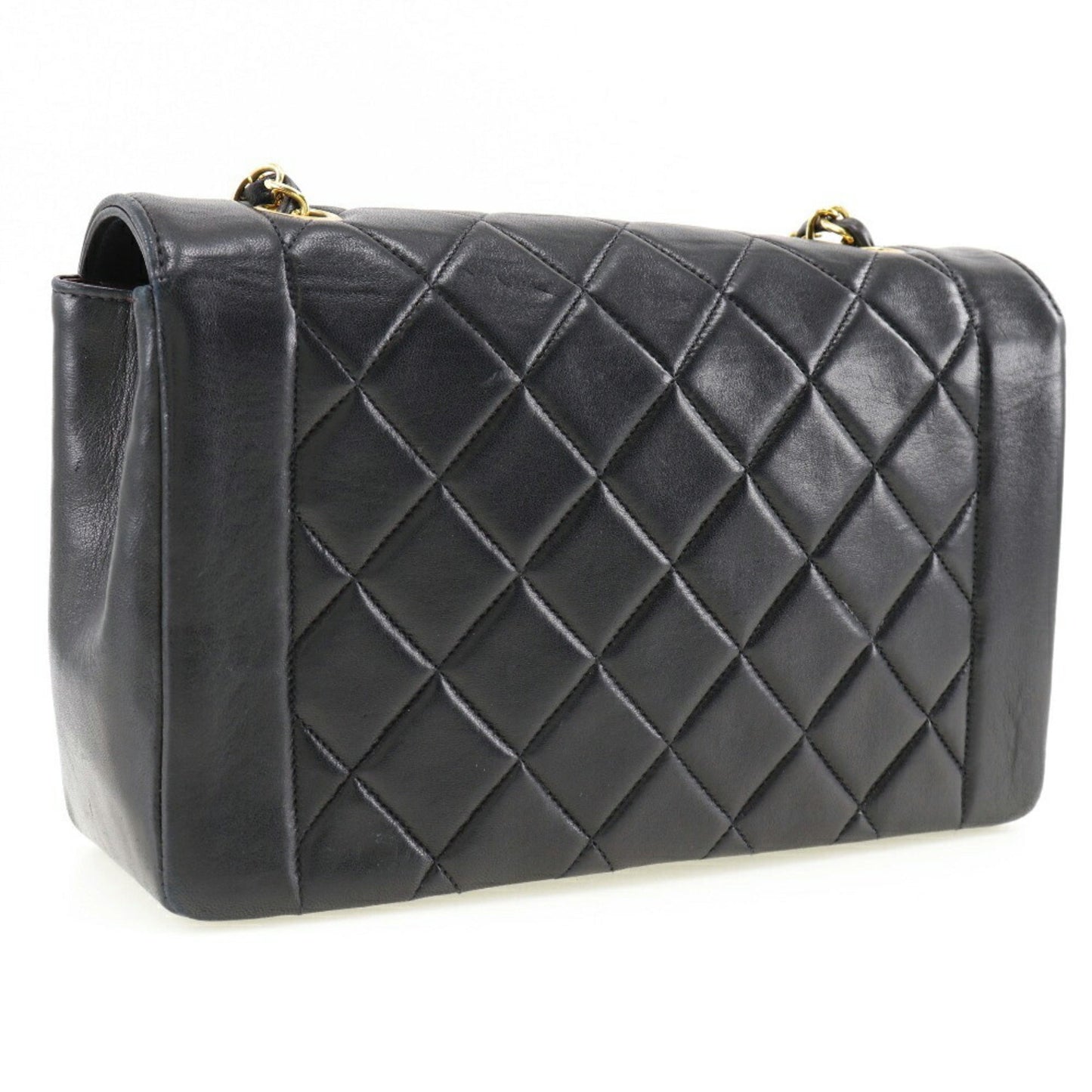 Chanel Diana Black Leather Shoulder Bag