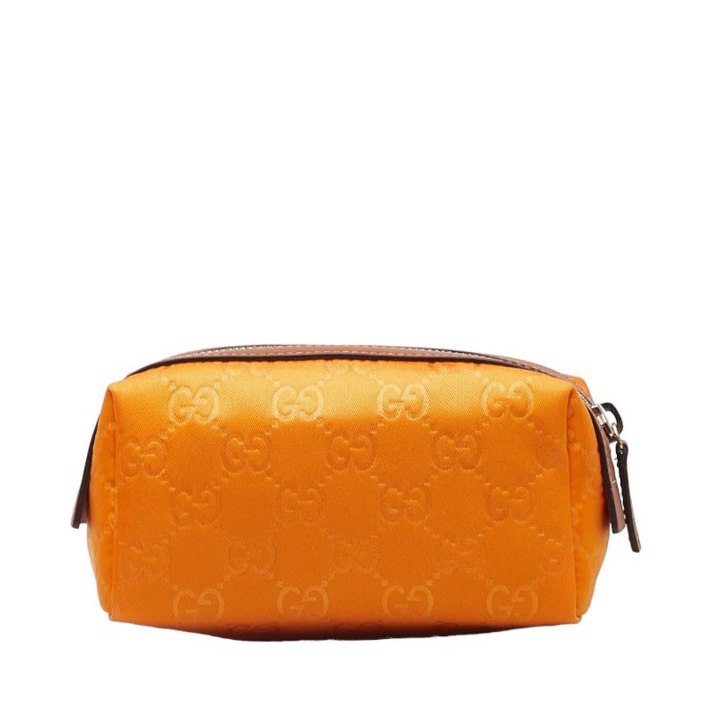 Gucci GG nylon Orange Leather Clutch Bag