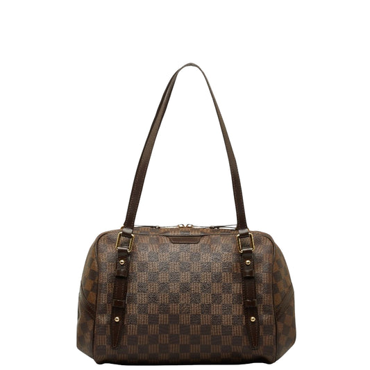 Louis Vuitton Rivington Brown Canvas Shoulder Bag