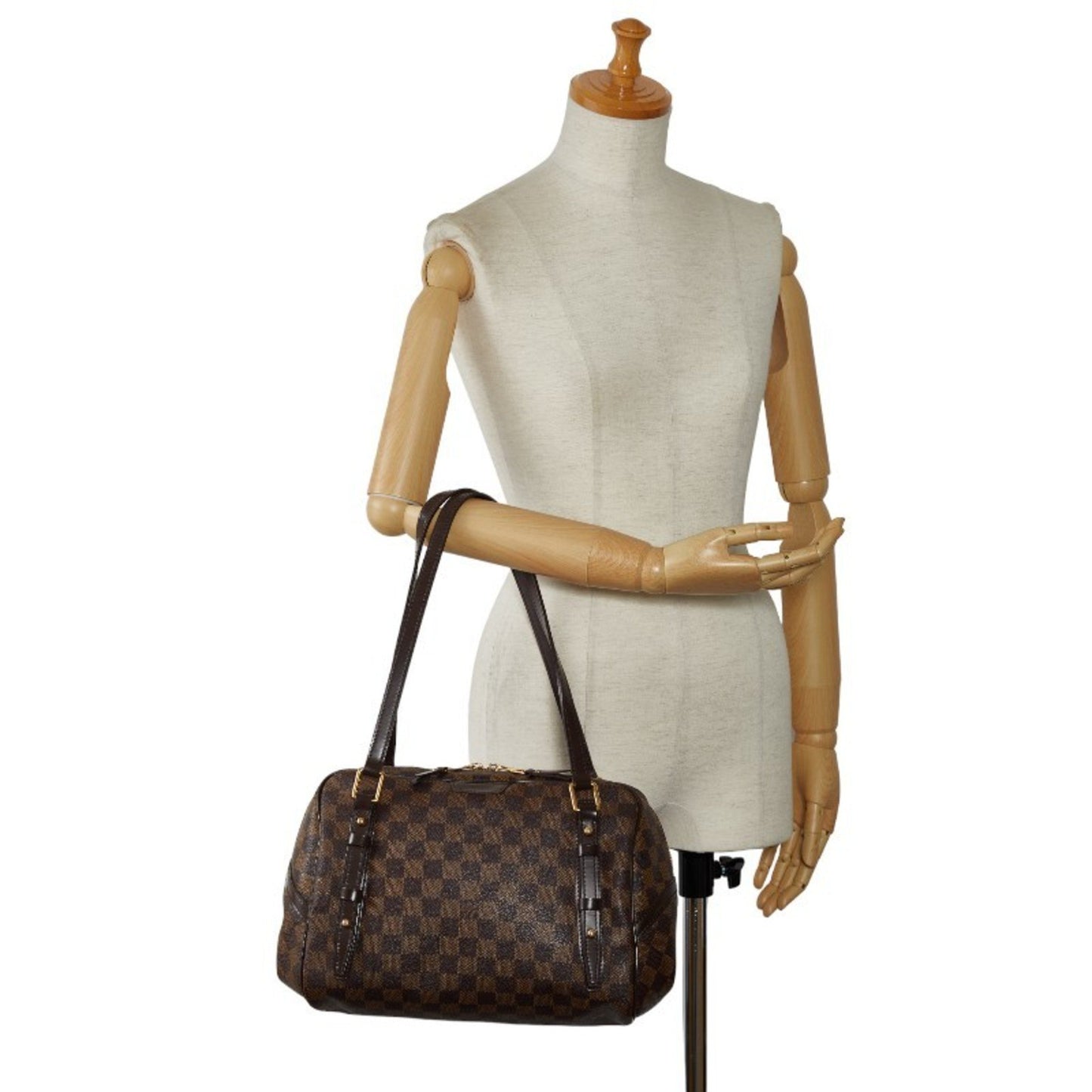 Louis Vuitton Rivington Brown Canvas Shoulder Bag