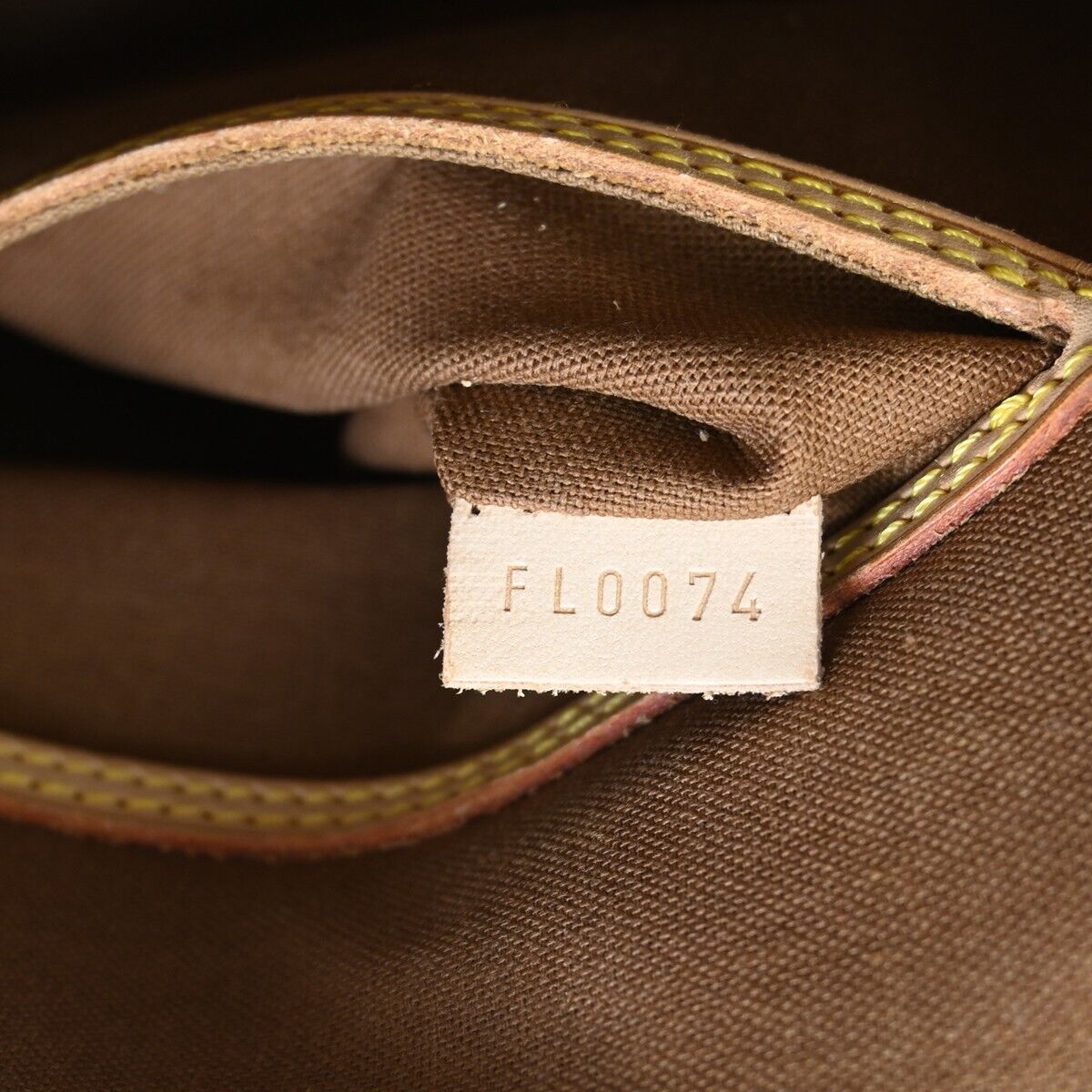 Louis Vuitton Alma Brown Canvas Hand Bag