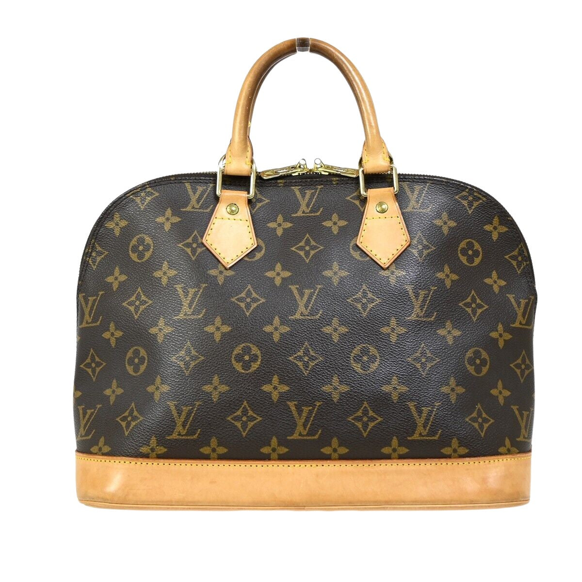 Louis Vuitton Alma Brown Canvas Hand Bag