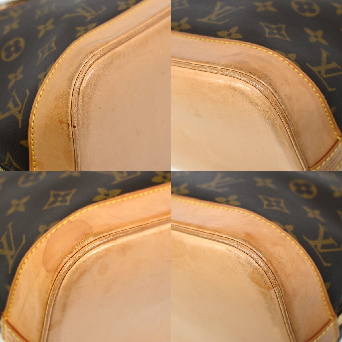 Louis Vuitton Alma Brown Canvas Hand Bag