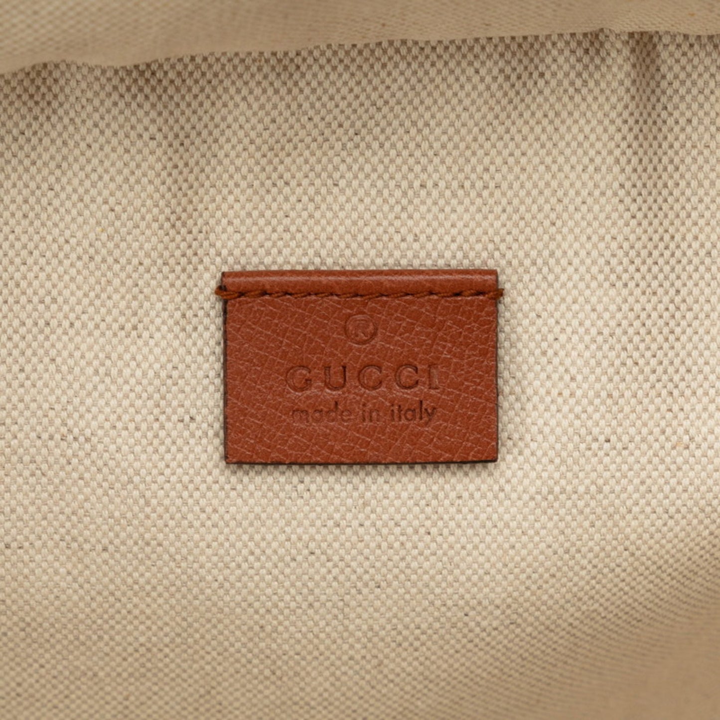 Gucci Beige Canvas Backpack Bag