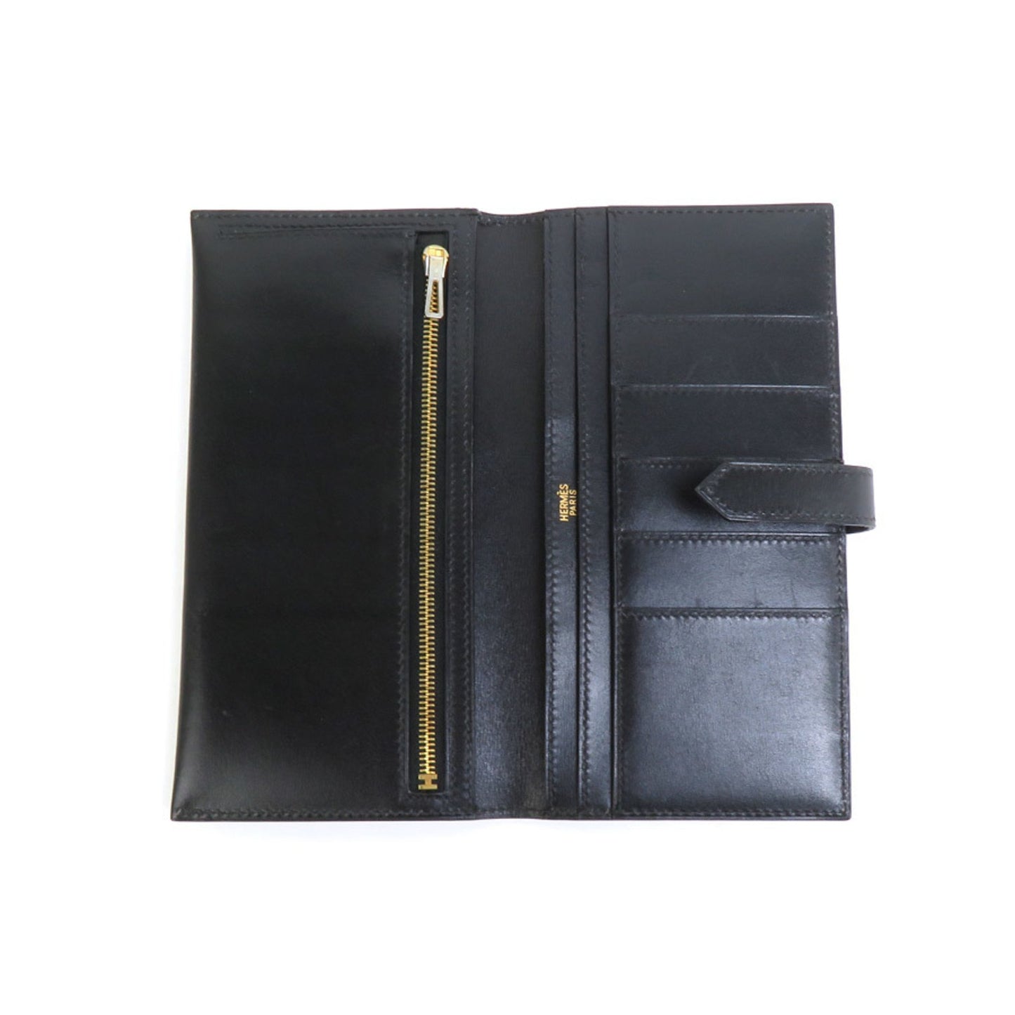 Hermès Béarn Black Leather Wallet Accessories