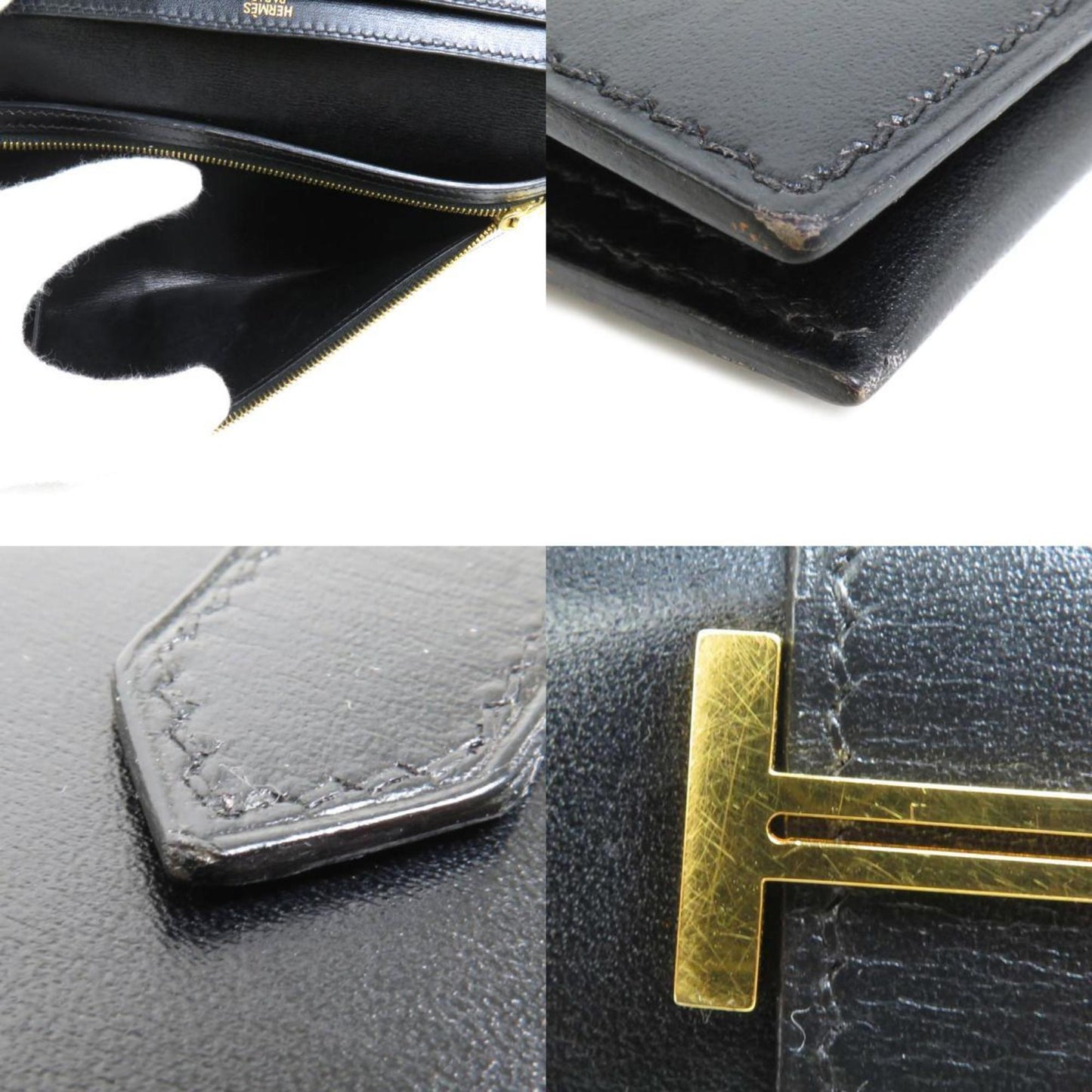 Hermès Béarn Black Leather Wallet Accessories