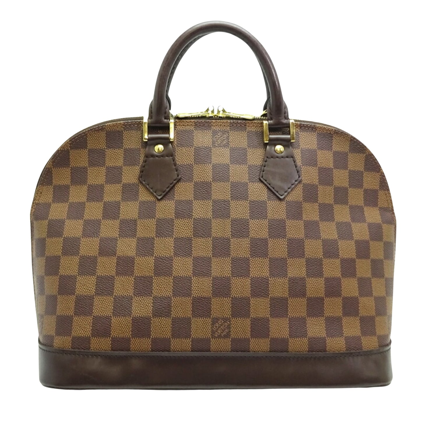 Louis Vuitton Alma Brown Canvas Hand Bag