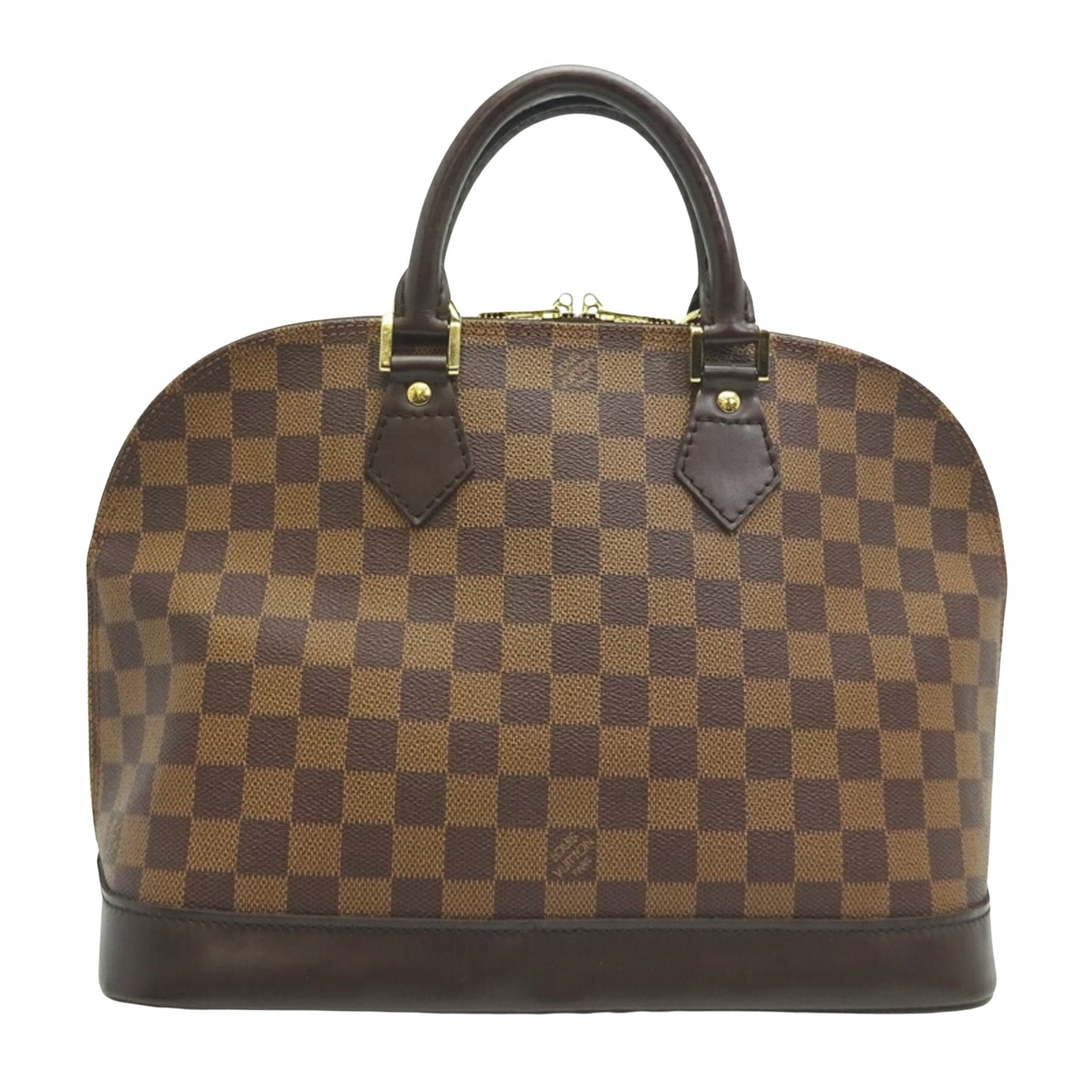 Louis Vuitton Alma Brown Canvas Hand Bag