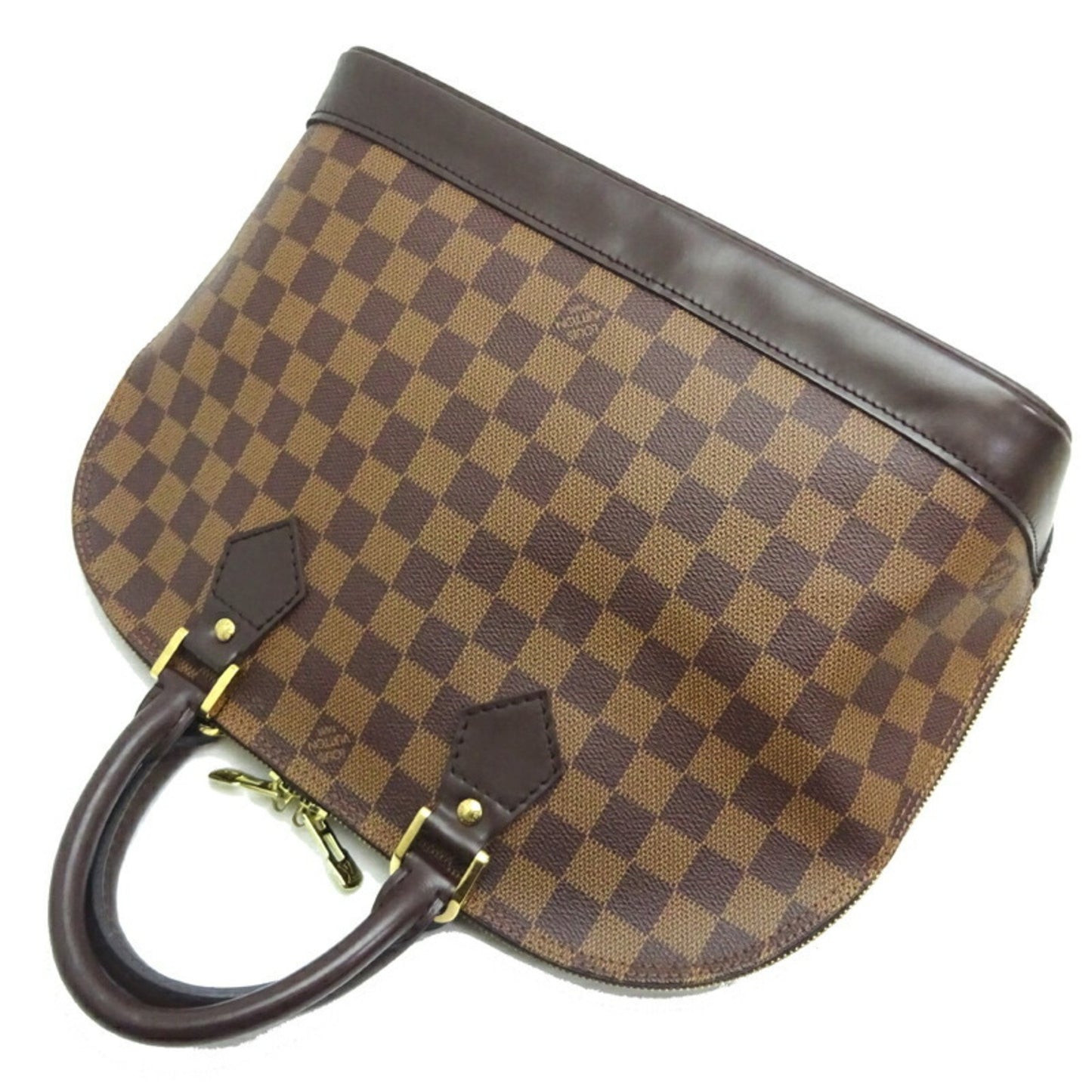 Louis Vuitton Alma Brown Canvas Hand Bag