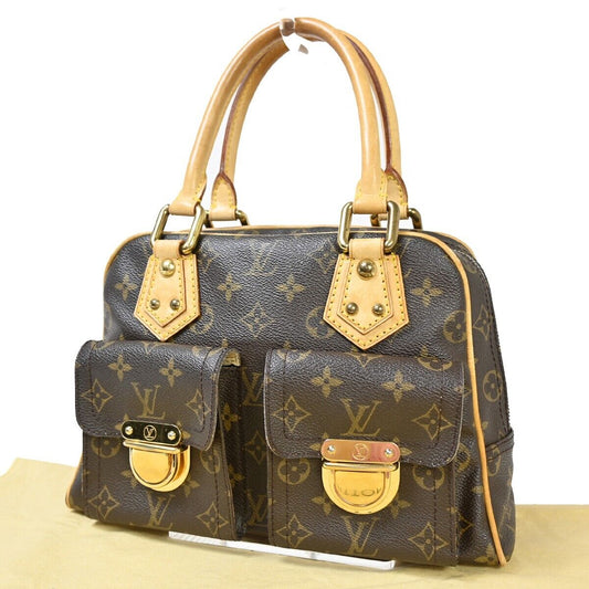 Louis Vuitton Manhattan PM Brown Canvas Hand Bag