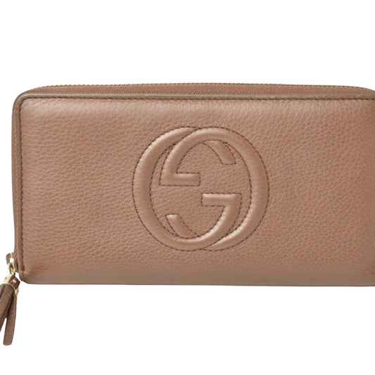 Gucci Soho Brown Leather Wallet Accessories