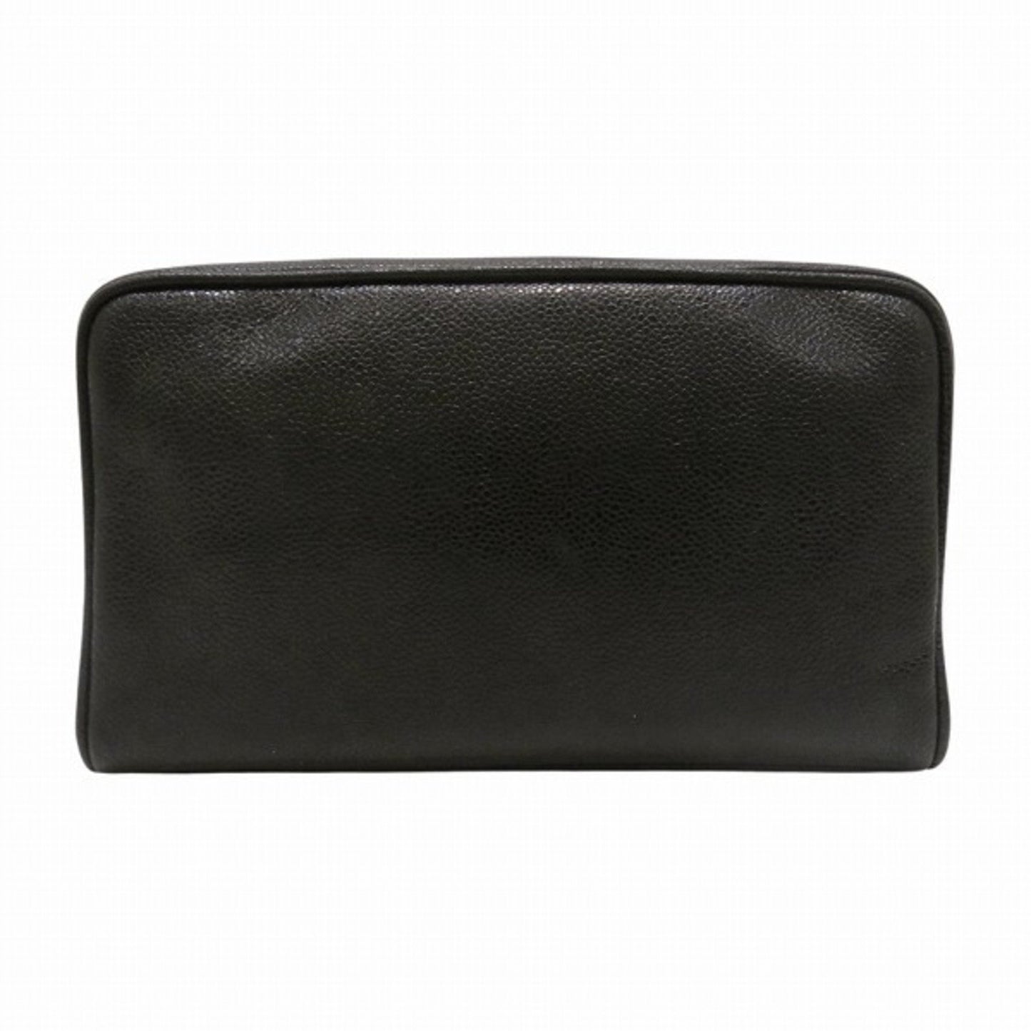 Chanel Chanel Black Leather Clutch Bag