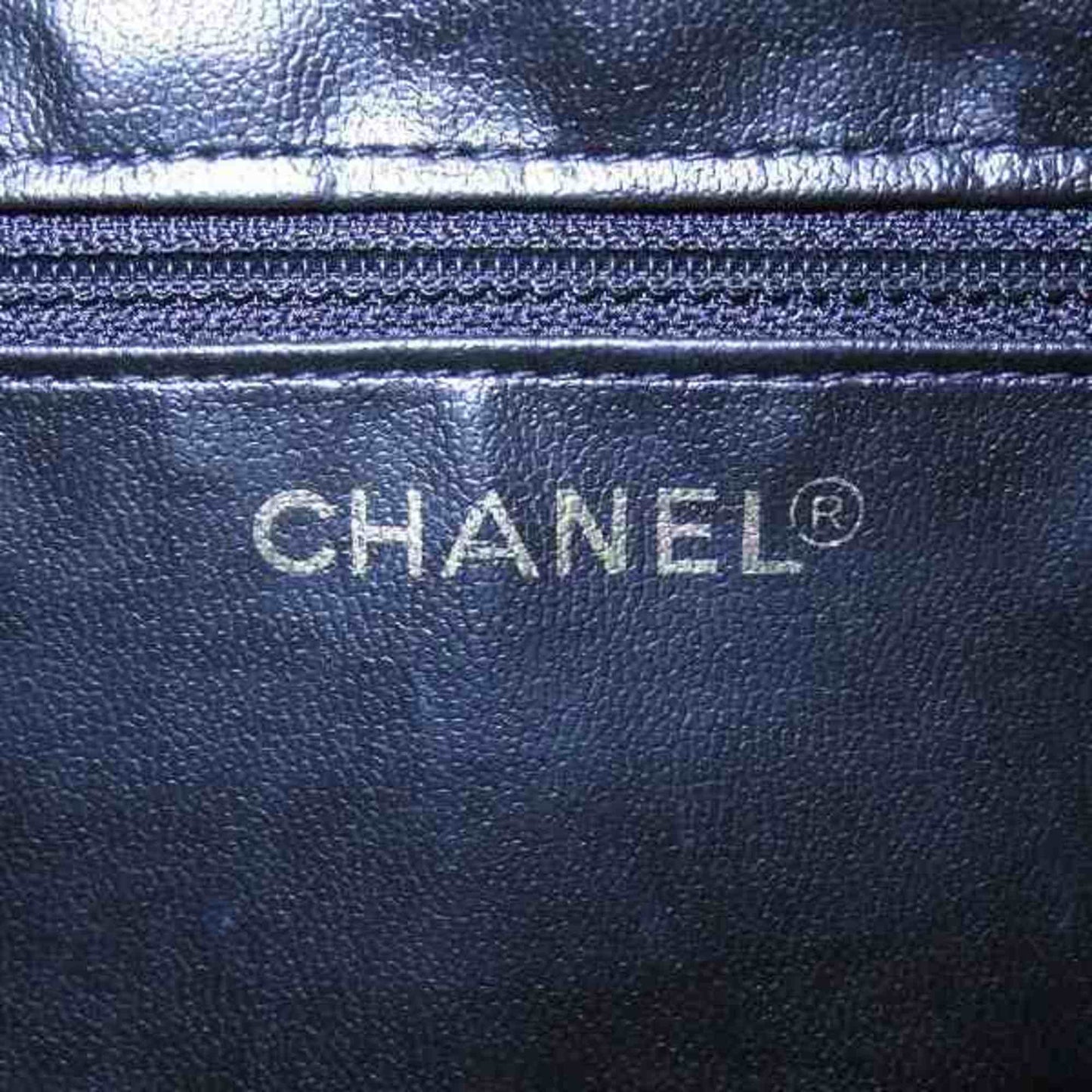 Chanel Chanel Black Leather Clutch Bag