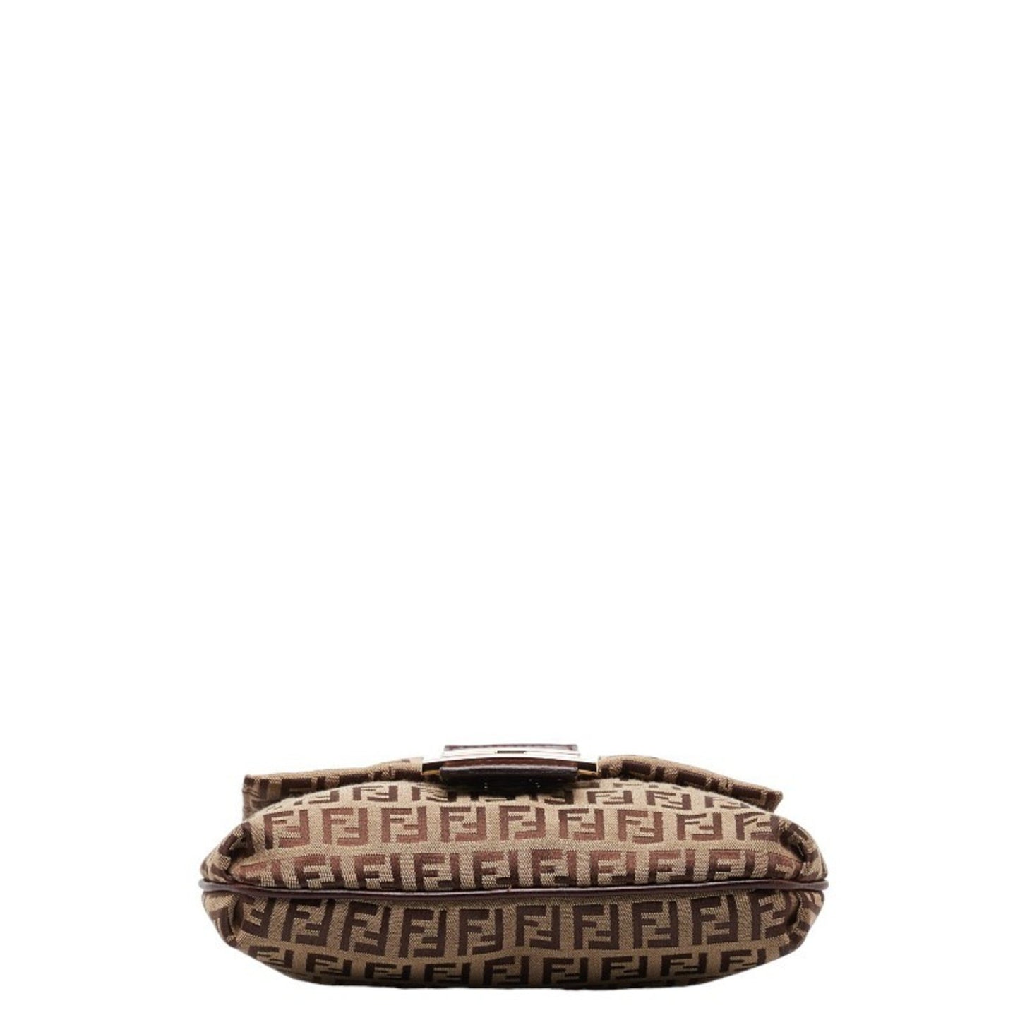 Fendi Zucchino Brown Canvas Shoulder Bag