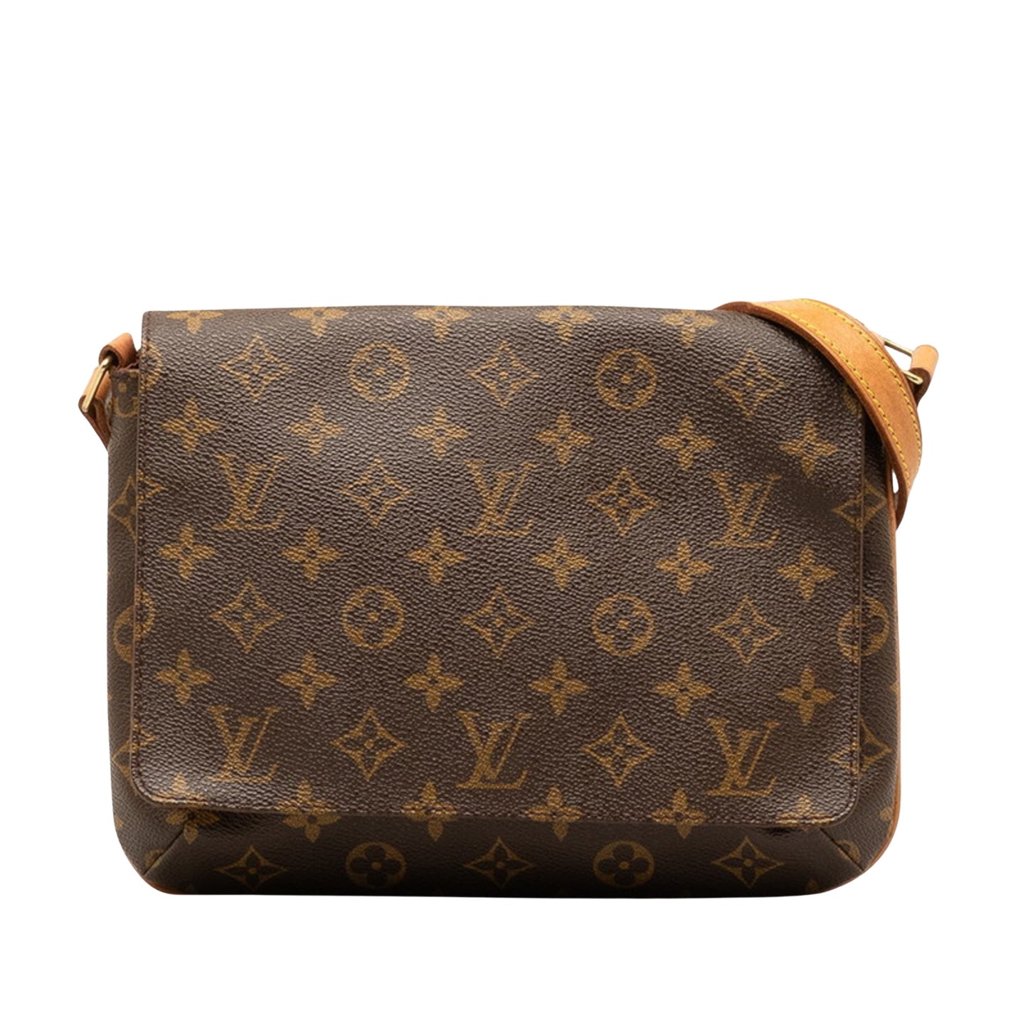 Louis Vuitton Musette Tango Brown Canvas Shoulder Bag