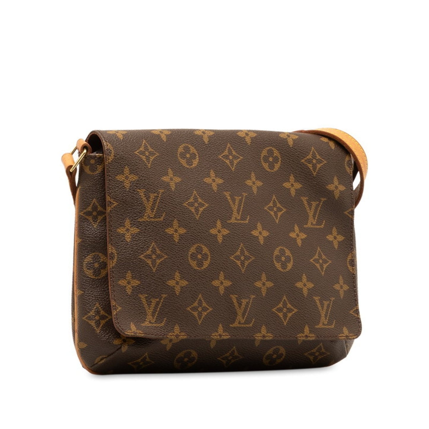 Louis Vuitton Musette Tango Brown Canvas Shoulder Bag