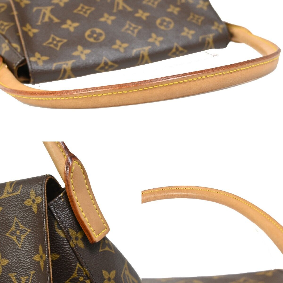 Louis Vuitton Mini looping Brown Canvas Hand Bag