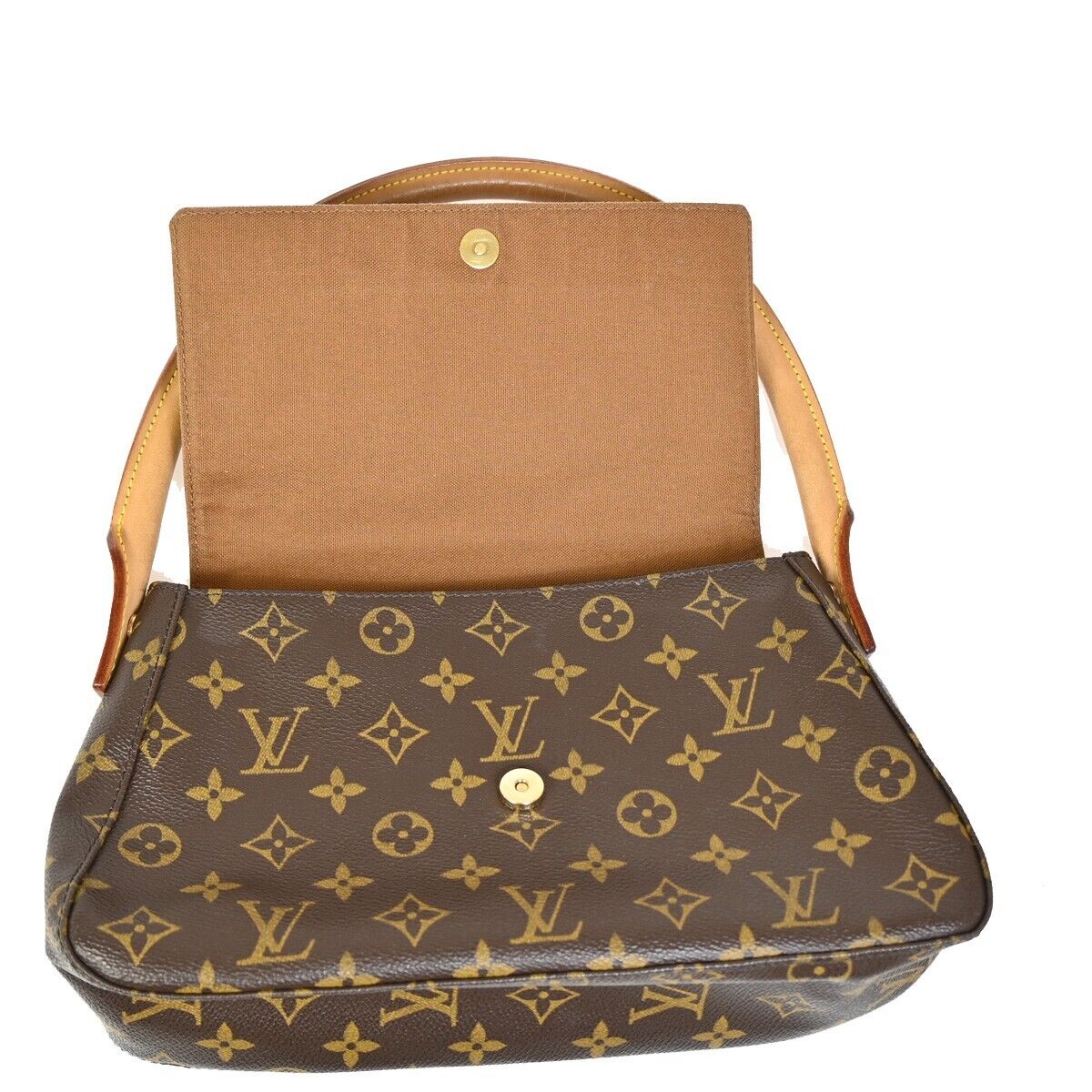 Louis Vuitton Mini looping Brown Canvas Hand Bag