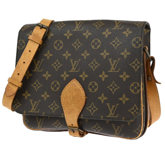 Louis Vuitton Cartouchiere Brown Canvas Shoulder Bag