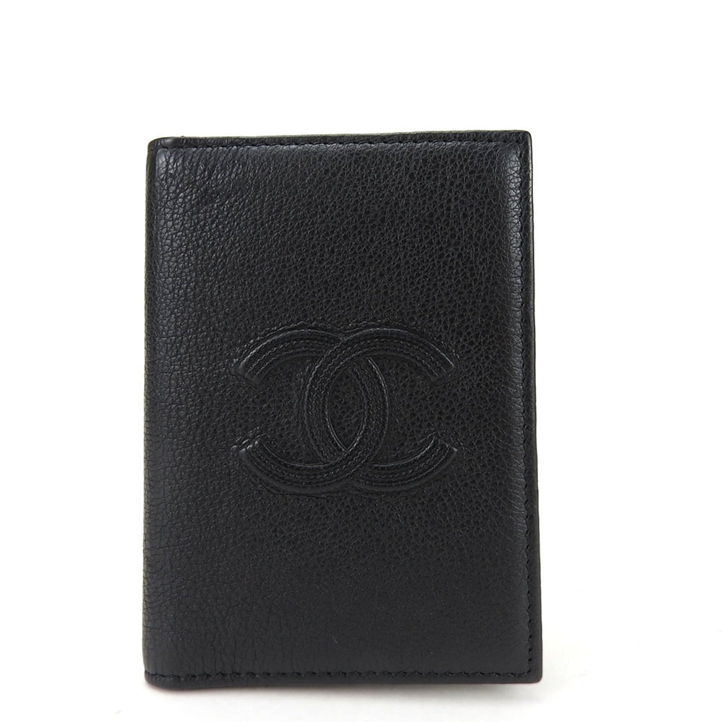 Chanel Black Calfskin Wallet Accessories