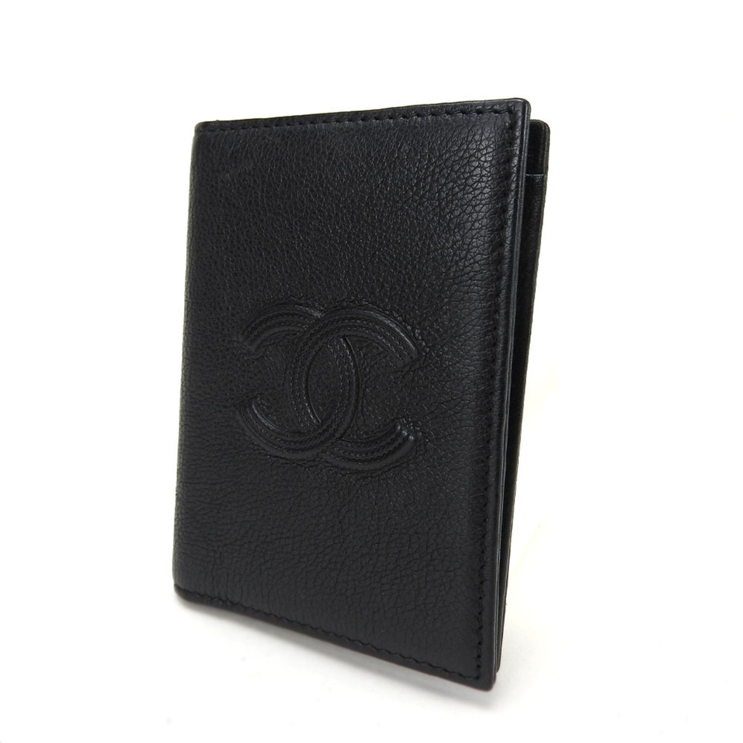 Chanel Black Calfskin Wallet Accessories