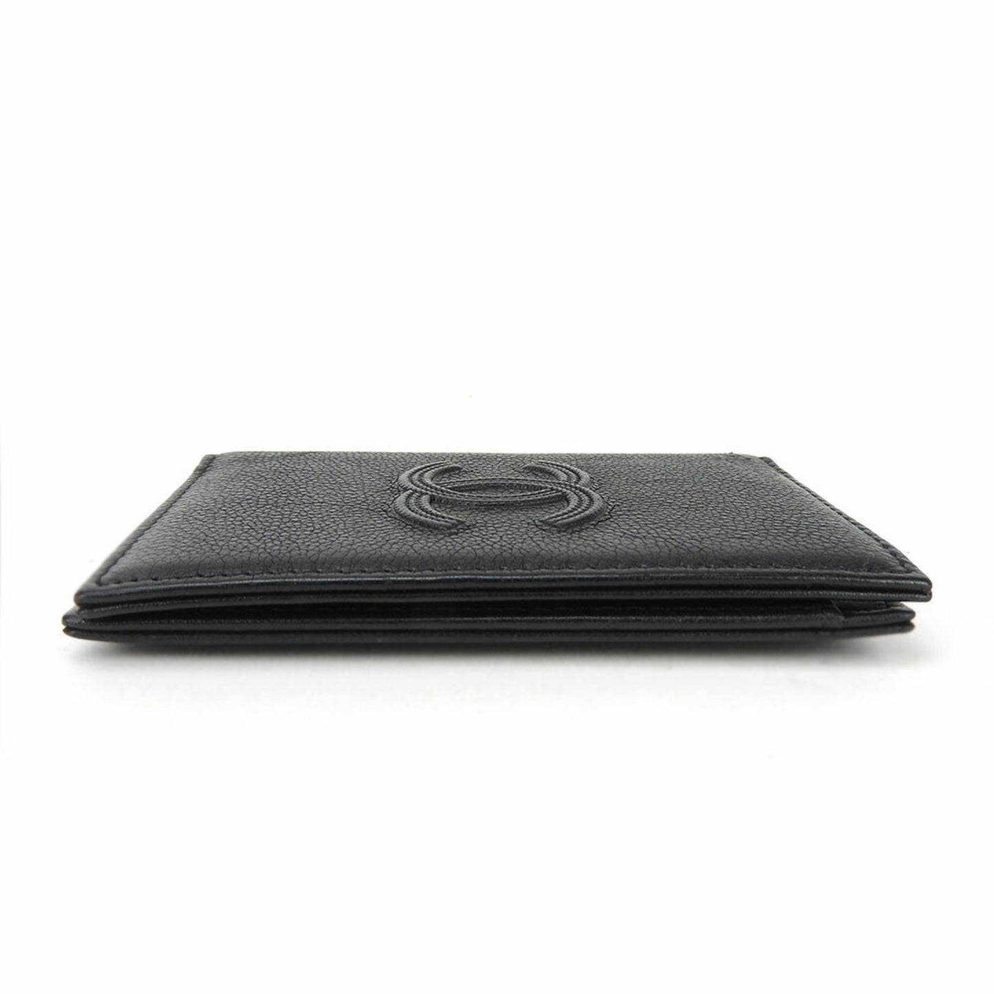 Chanel Black Calfskin Wallet Accessories