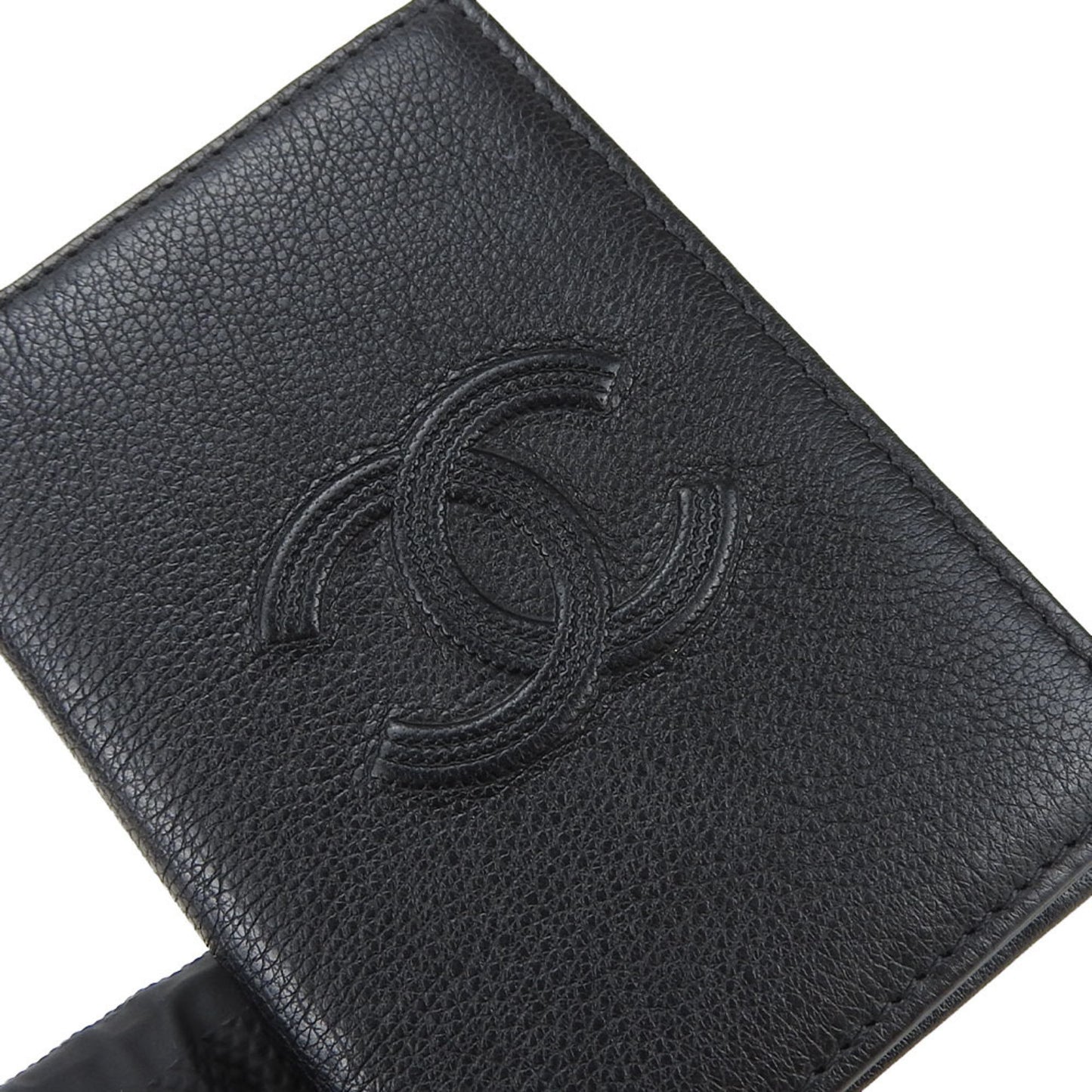 Chanel Black Calfskin Wallet Accessories