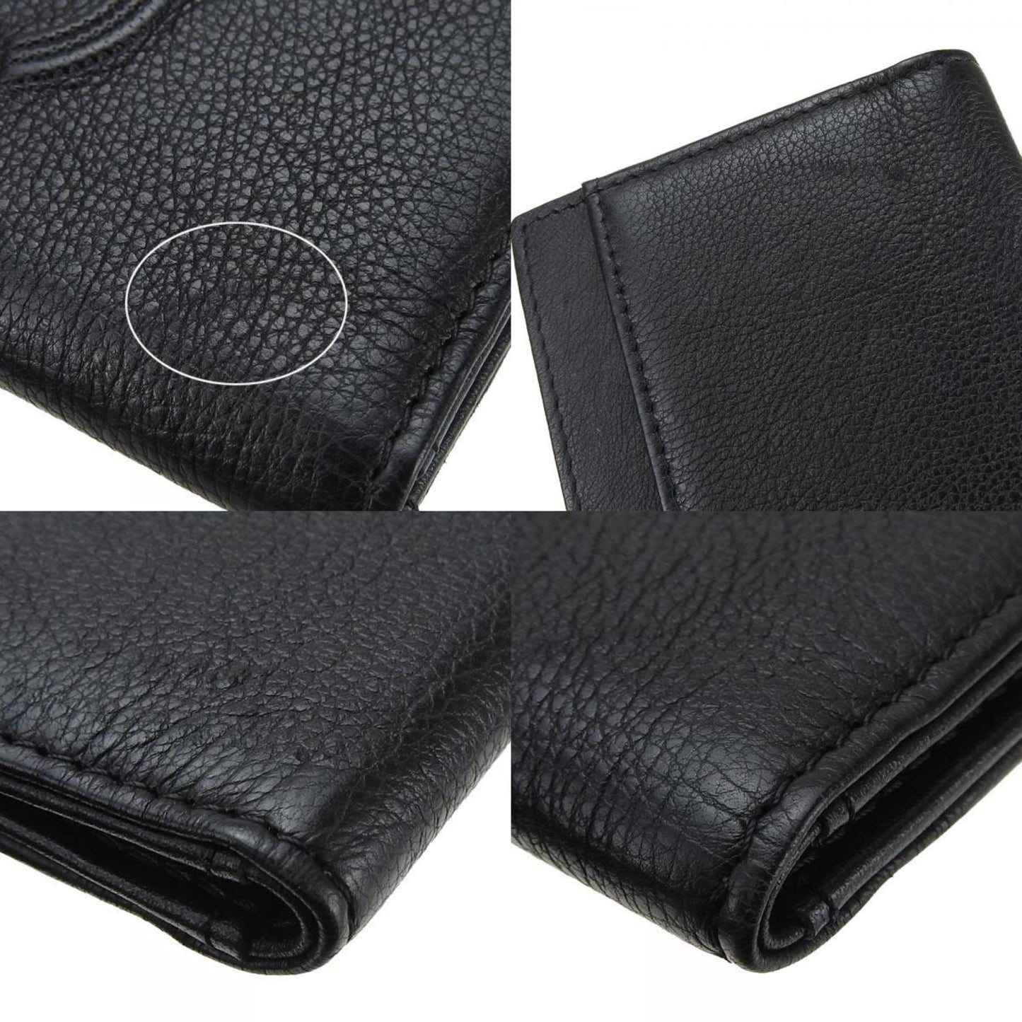 Chanel Black Calfskin Wallet Accessories