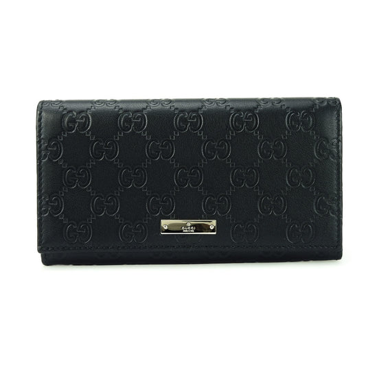 Gucci Guccissima Black Leather Wallet Accessories