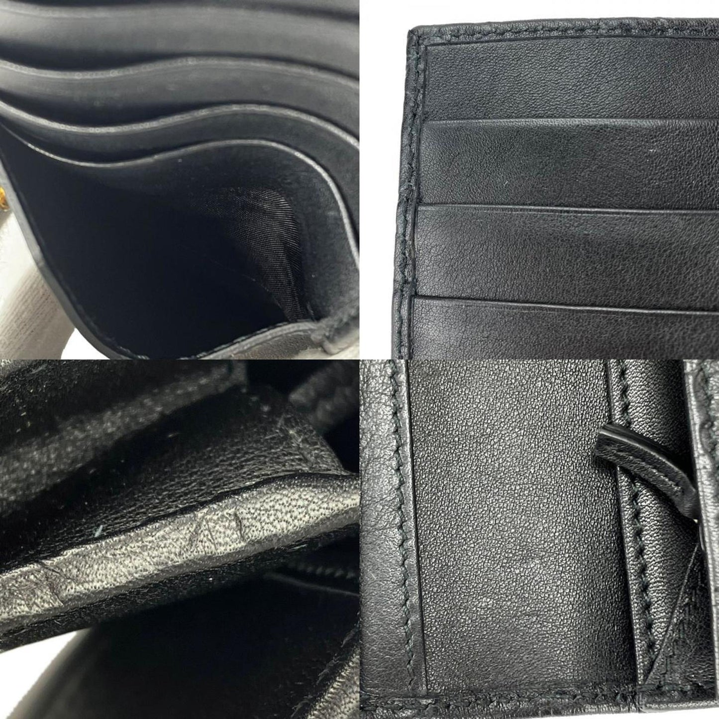 Gucci Guccissima Black Leather Wallet Accessories