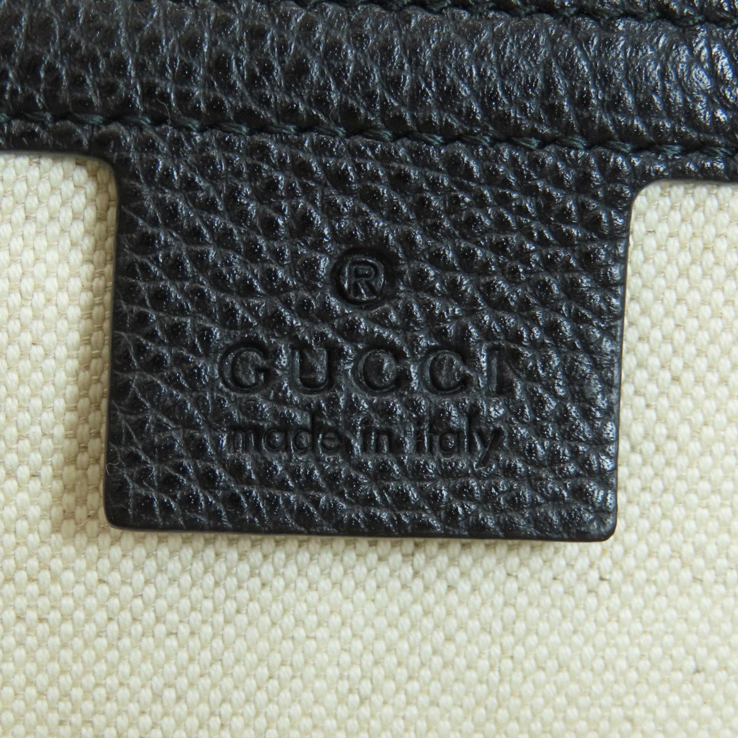 Gucci Ophidia Black Leather Backpack Bag