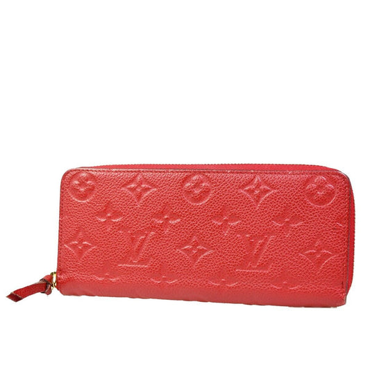 Louis Vuitton Portefeuille Clémence Red Leather Wallet Accessories