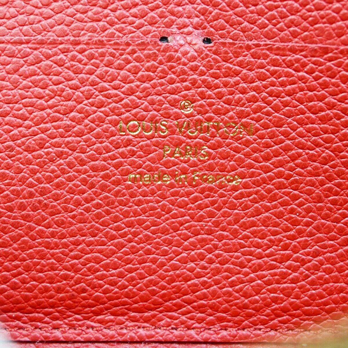 Louis Vuitton Portefeuille Clémence Red Leather Wallet Accessories