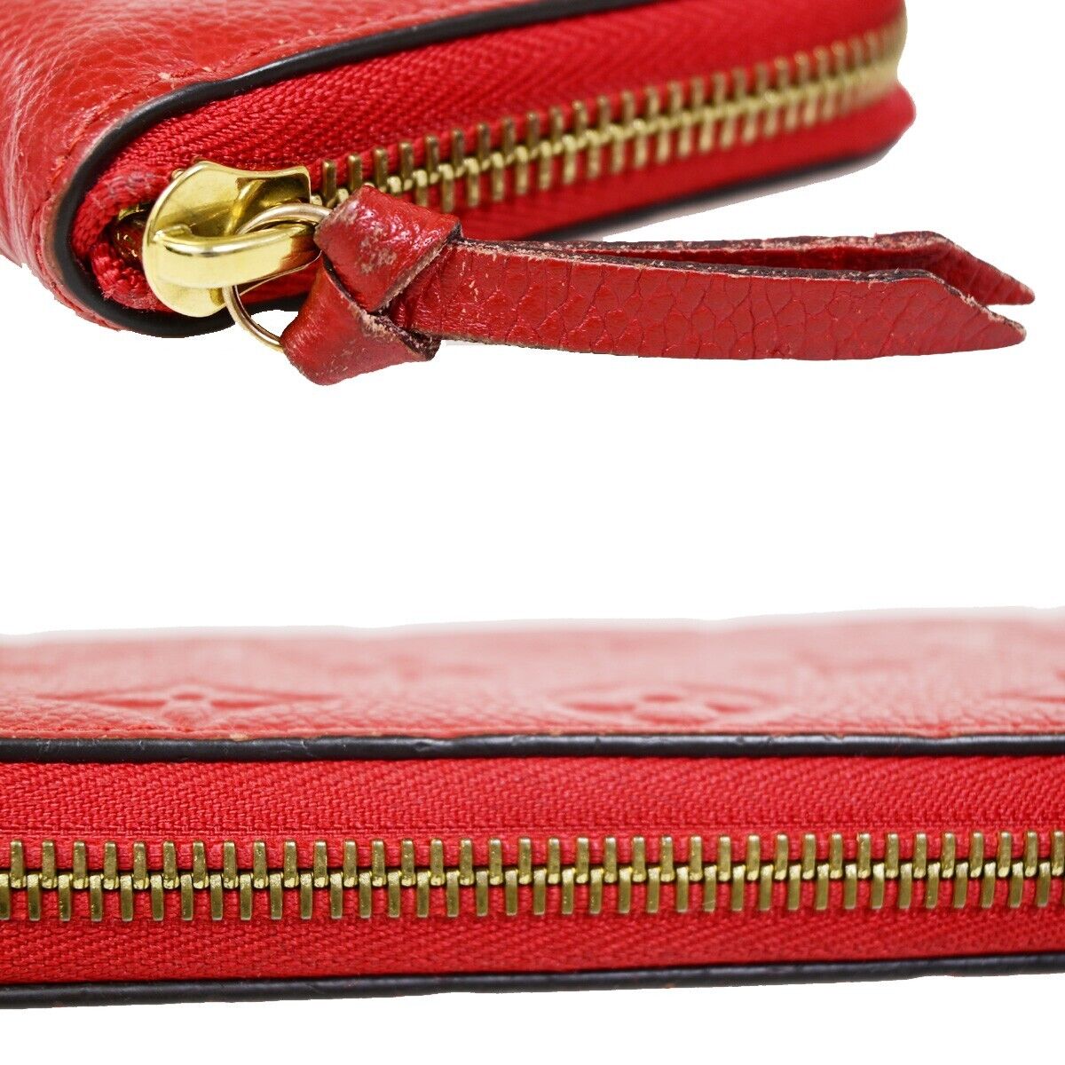 Louis Vuitton Portefeuille Clémence Red Leather Wallet Accessories