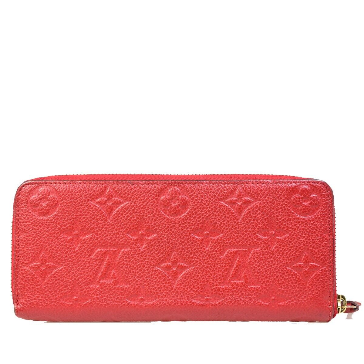 Louis Vuitton Portefeuille Clémence Red Leather Wallet Accessories