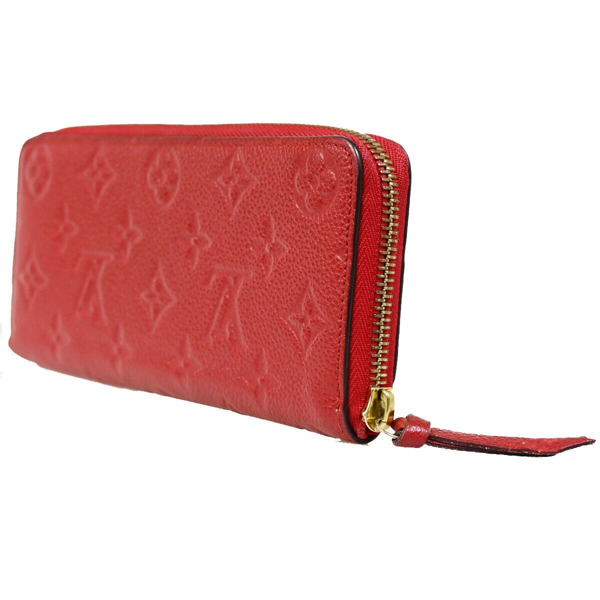 Louis Vuitton Portefeuille Clémence Red Leather Wallet Accessories