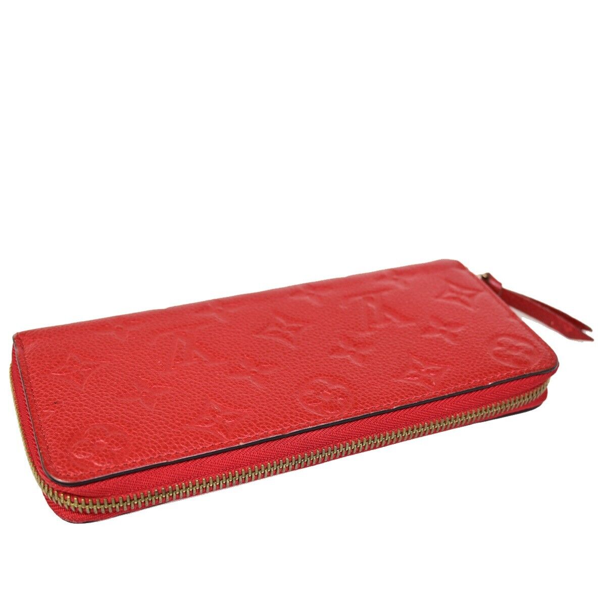 Louis Vuitton Portefeuille Clémence Red Leather Wallet Accessories