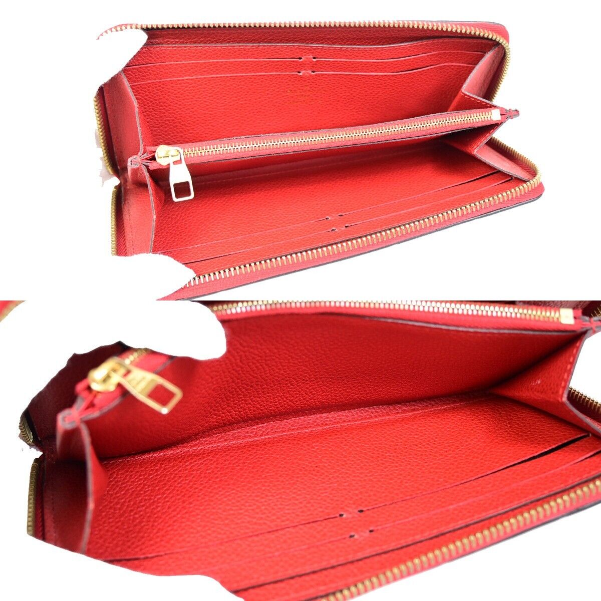 Louis Vuitton Portefeuille Clémence Red Leather Wallet Accessories