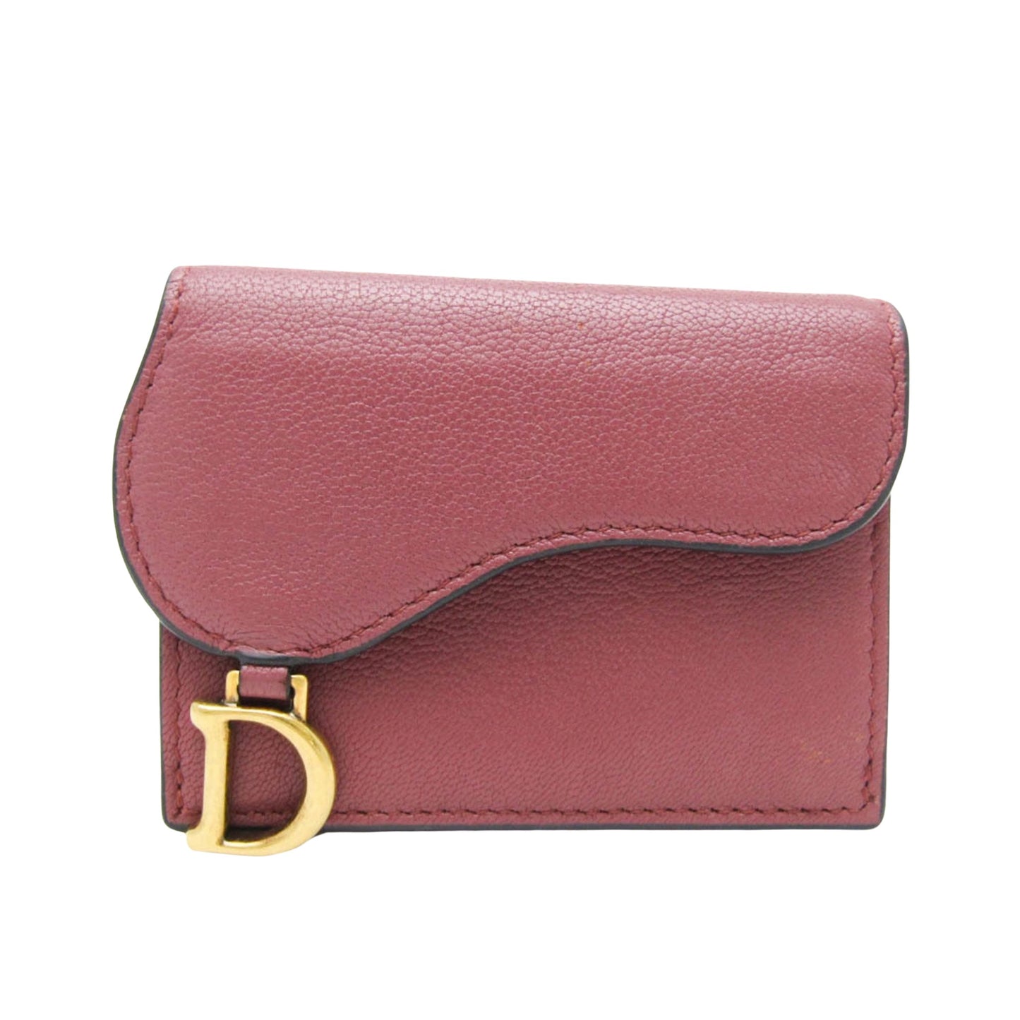 Dior Saddle Pink Leather Wallet Accessories