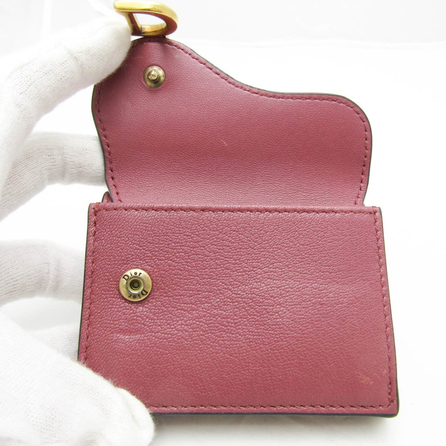 Dior Saddle Pink Leather Wallet Accessories