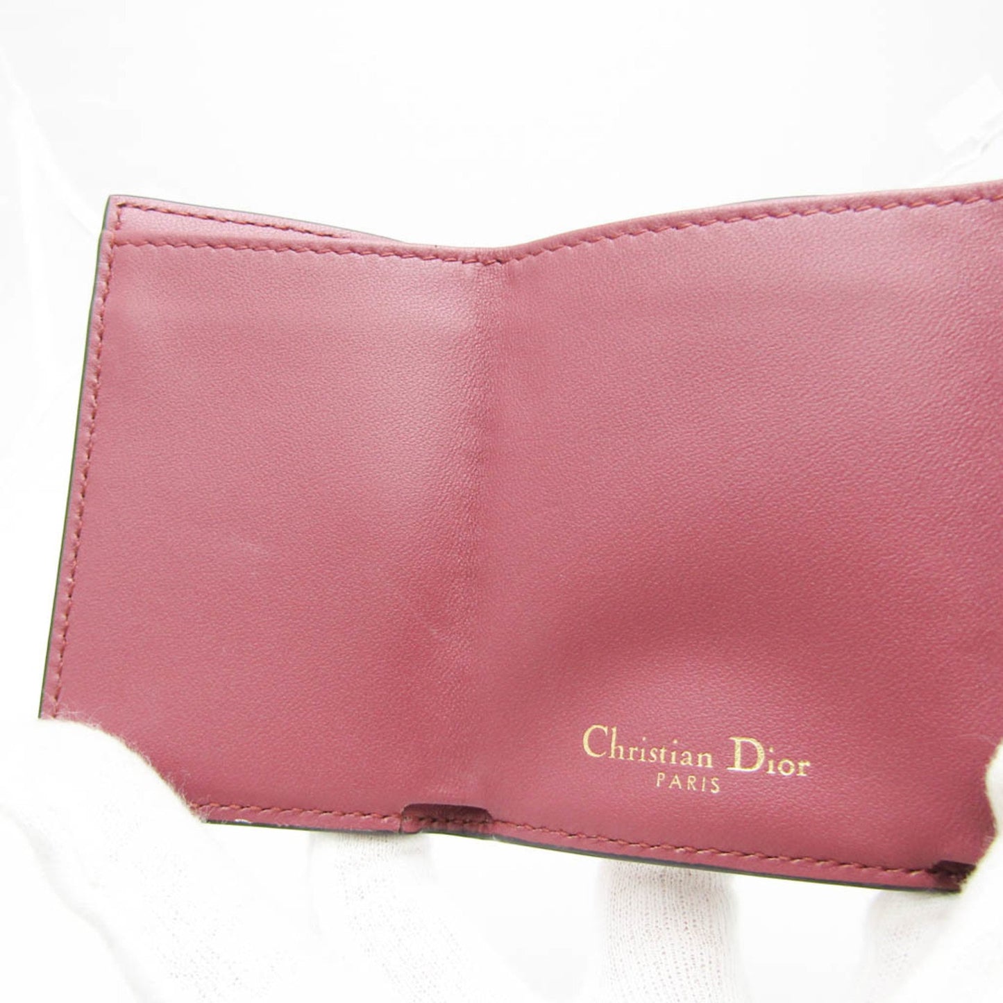 Dior Saddle Pink Leather Wallet Accessories