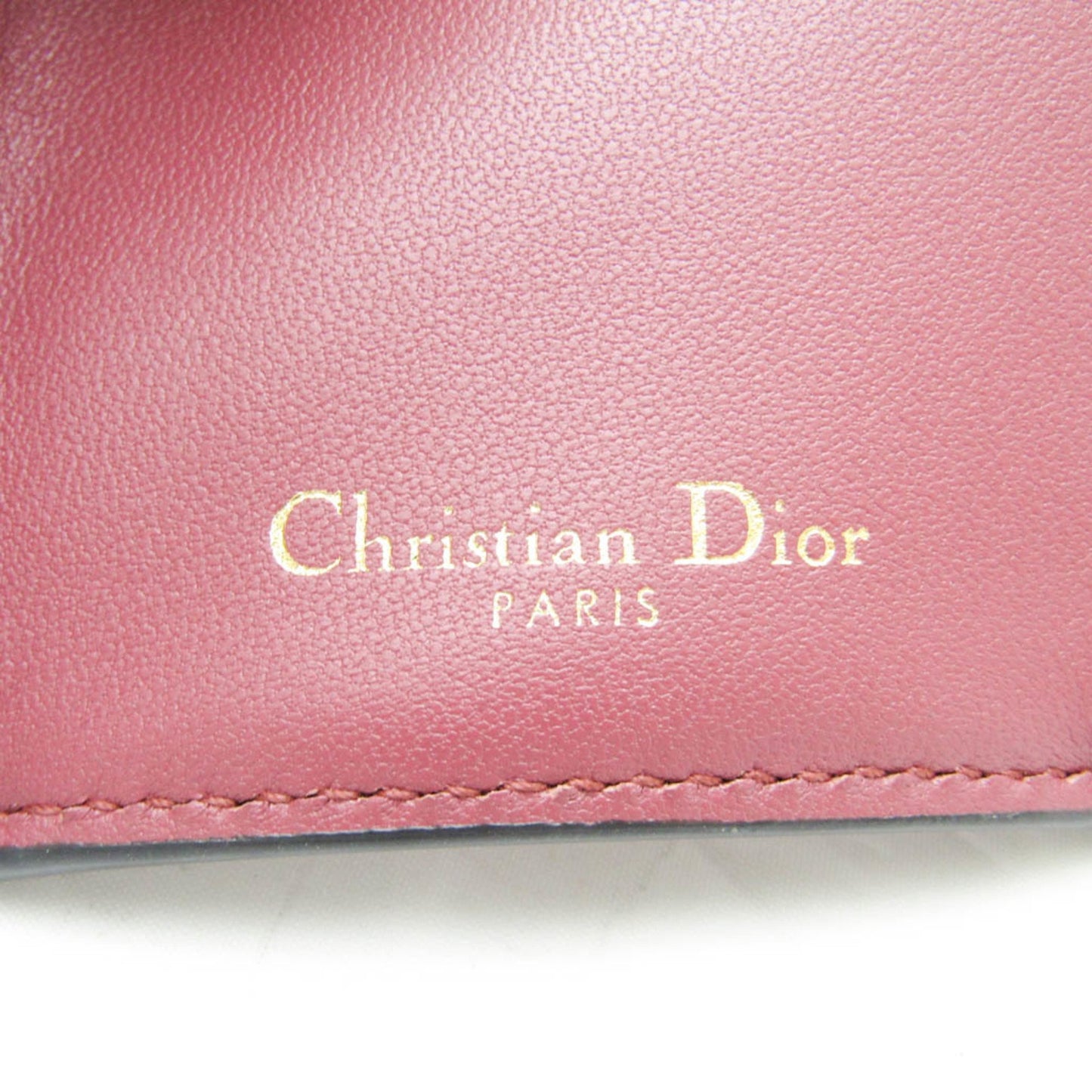 Dior Saddle Pink Leather Wallet Accessories