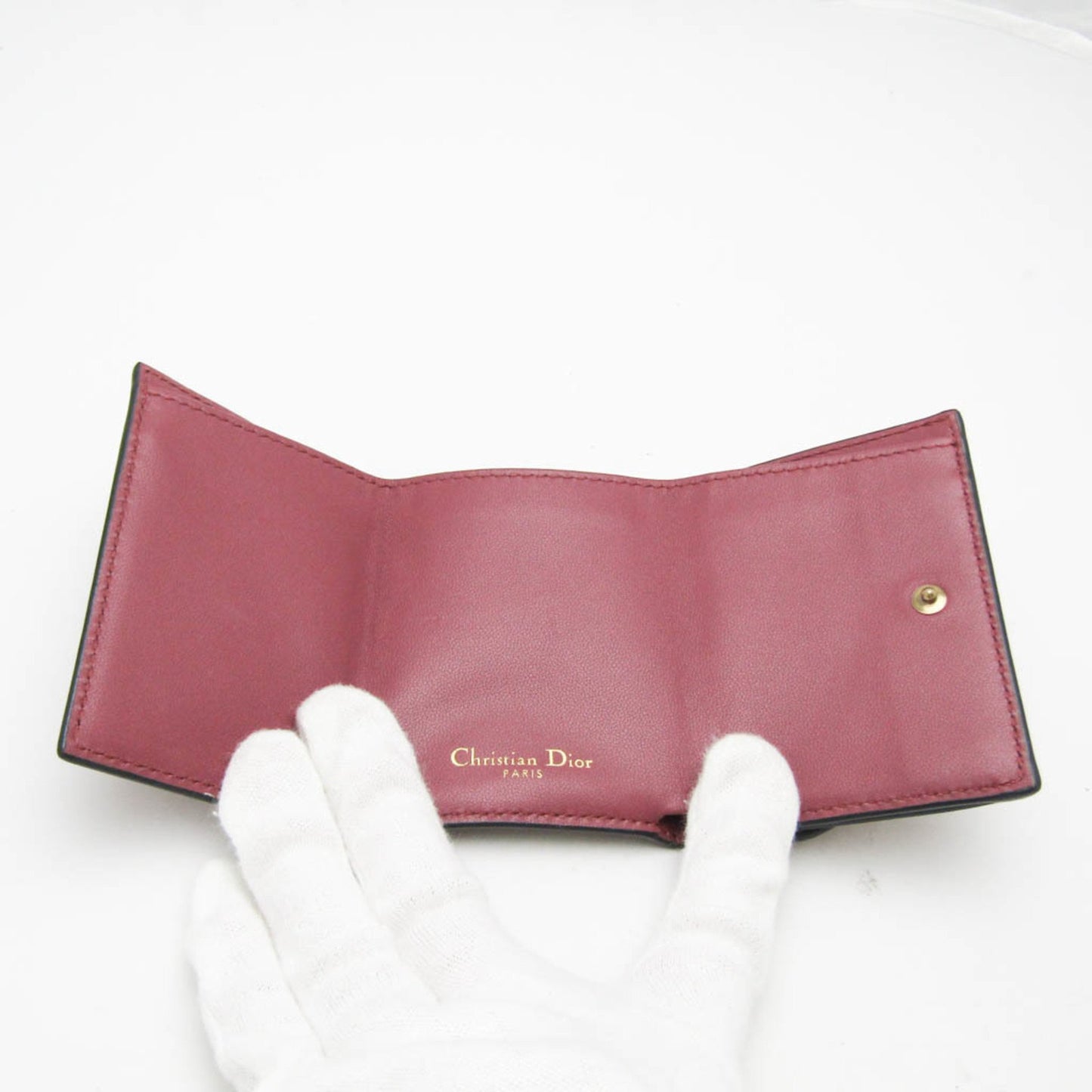 Dior Saddle Pink Leather Wallet Accessories