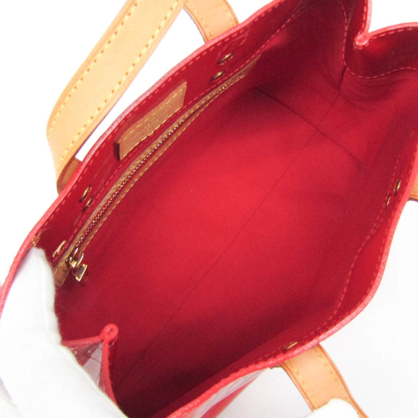 Louis Vuitton Reade Red Patent Leather Hand Bag