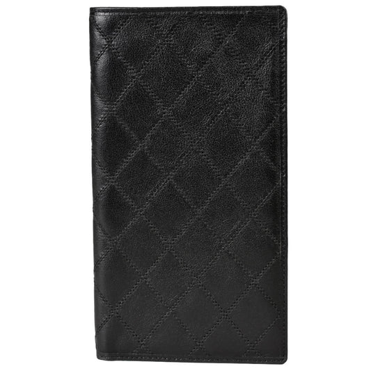 Chanel Matelassé Black Leather Wallet Accessories