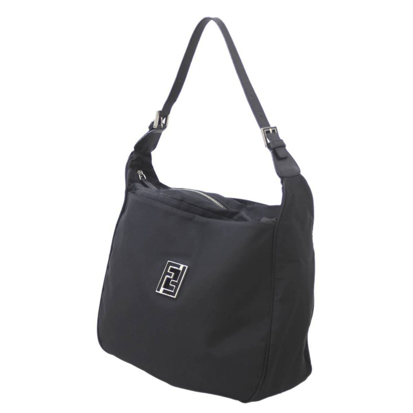 Fendi FF Black Synthetic Shopper Bag