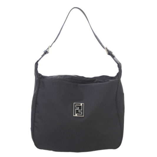 Fendi FF Black Synthetic Shopper Bag